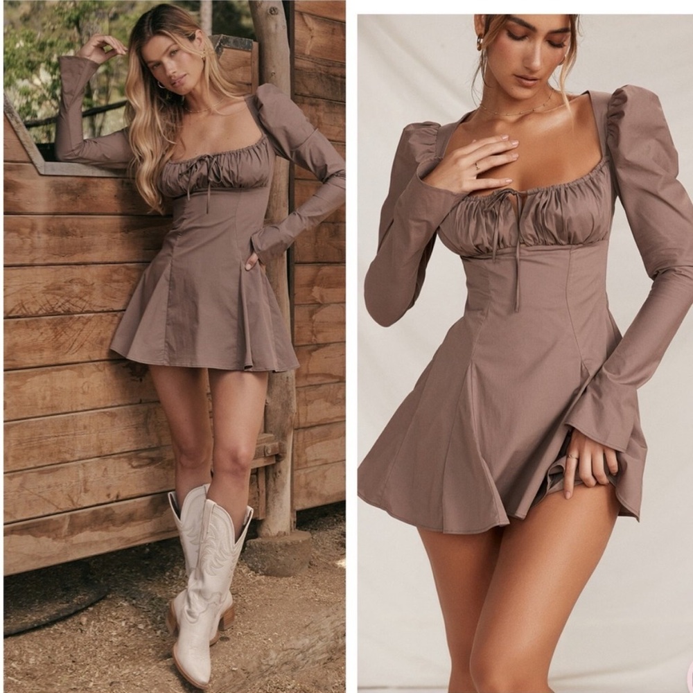 House of cb Carlina dress size s mocha